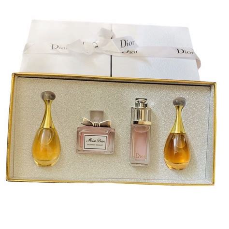 miss dior miniature perfume set|Dior mini fragrance gift set.